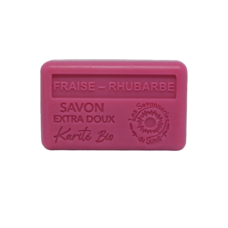 Savon Fraise-Rhubarbe 115 g Les Savonneries du Soleil