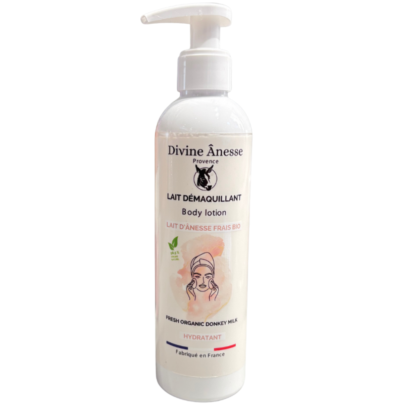 Démaquillant au lait d'ânesse. Divine ânesse