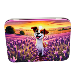 Boite à savon - Chien Lavande