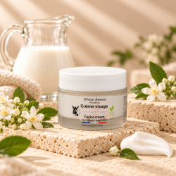 Crème visage au lait...