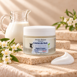 Crème nuit visage au lait...