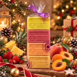 Coffret Cadeau 4 Savons Parfumés – Fruits Gourmands