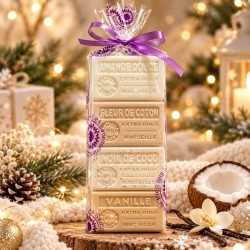 Coffret Cadeau 4 Savons Parfumés – Douceurs Gourmandes