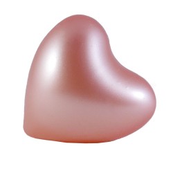 Perle de bain cœur rose par 10